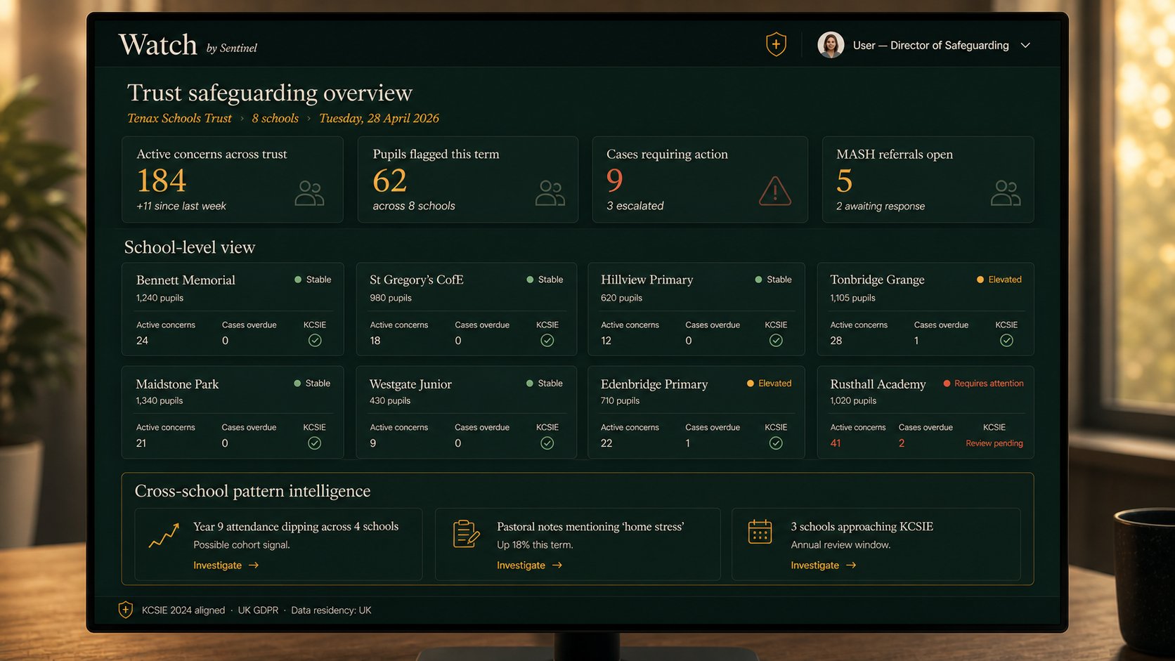 Watch Trust Safeguarding Overview Dashboard