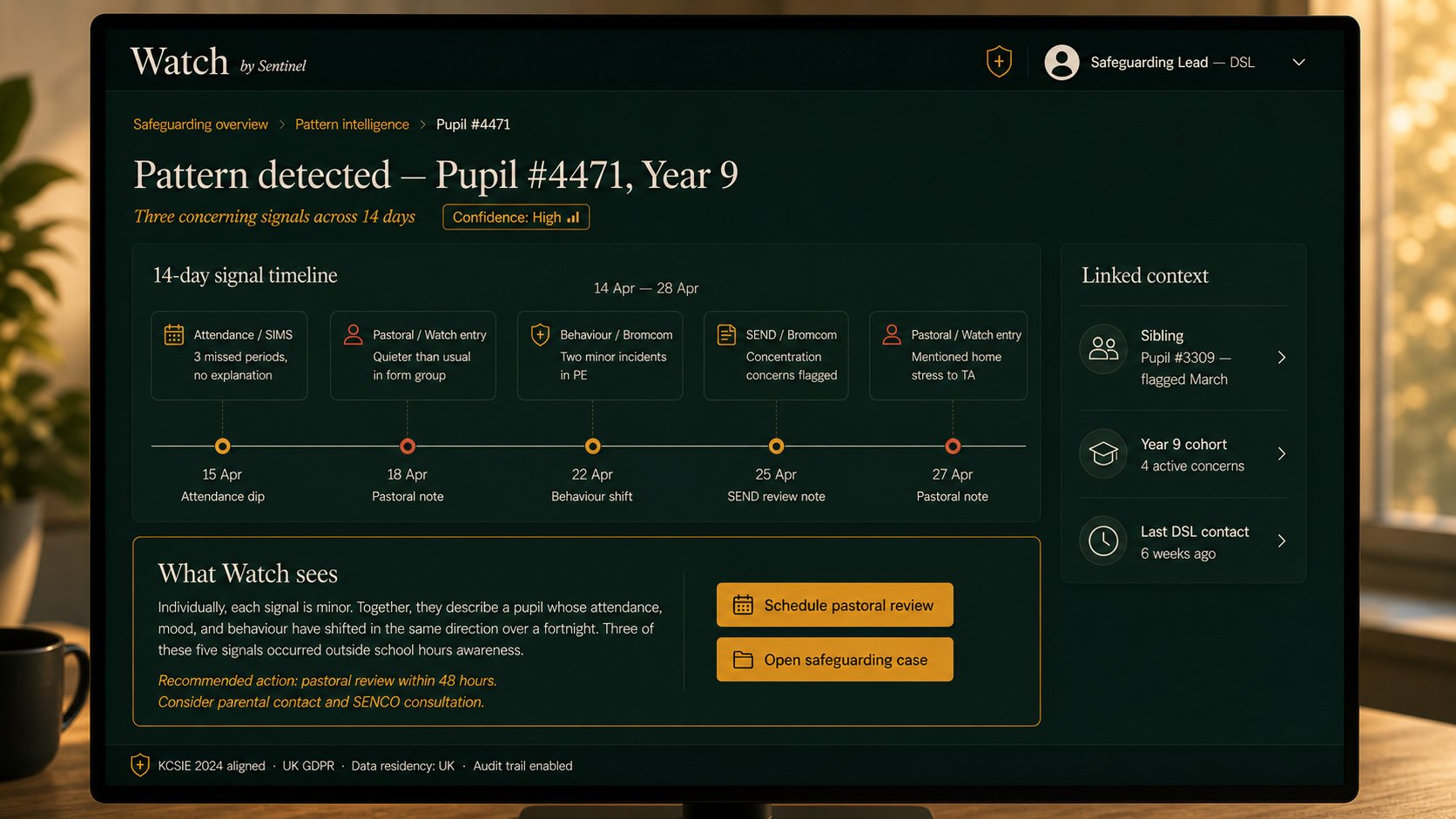 Watch Pattern Intelligence — Pupil Risk Detection
